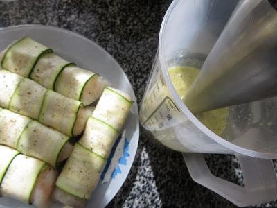 Canelones de calabacín y merluza olla GM