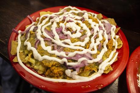 chilaquiles de cochinita pibil