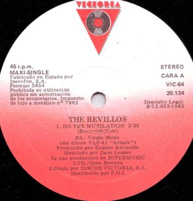 Revillos -Do the mutilation Maxi 1982