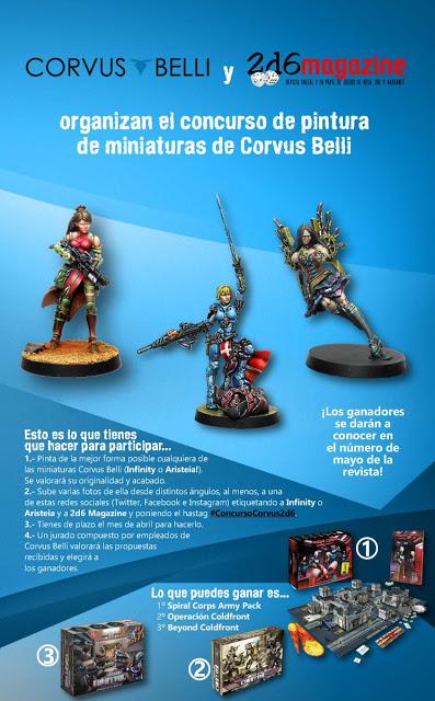 Últimos días del concurso 2d6 Magazine y Corvus Belli