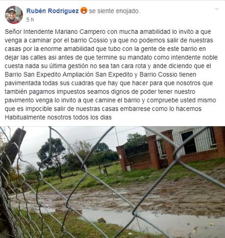 Yerba Buena: vecinos de Barrio Cossio se quejan por la falta de obras de la intendencia