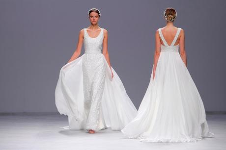 Cristina Tamborero celebra su quinto aniversario en Valmont Barcelona Bridal Fashion Week convertida en referente de las novias 