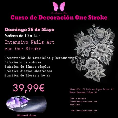 CURSO DECORACIÓN ONE STROKE curso one stroke nail art