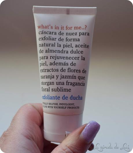 What's in it for me..?, exfoliante corporal.