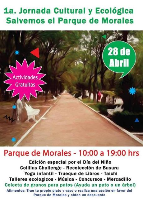 Realizarán jornadas culturales y ecológicas en el Parque de Morales