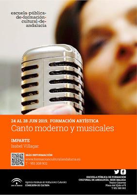Curso de canto moderno y musicales en Málaga por la coach vocal Isabel Villagar