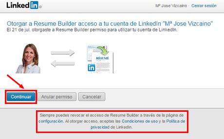 Autorizar   LinkedIn