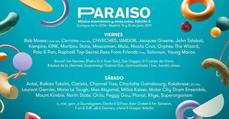 Cartel completo del Paraíso Festival 2019