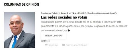 Las redes sociales no votan