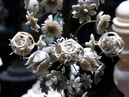 Flores dodecaédricas de marfil en Viena