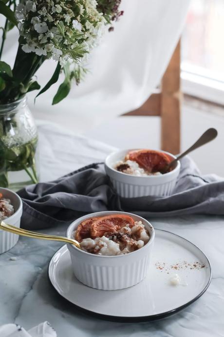 Arroz con leche de almendras , un dulce de mi infancia