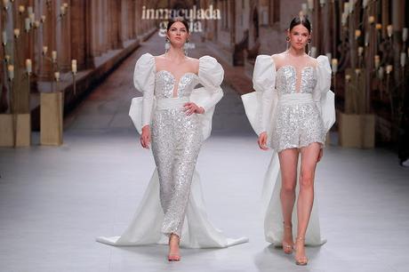 Inmaculada García se inspira en la arquitectura de las Catedrales para su colección de novias 2020 presentada en Valmont Barcelona Bridal Fashion Week