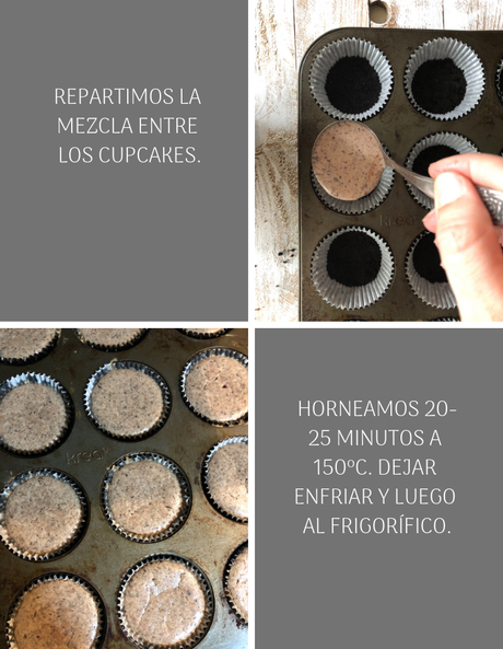 Cupcakes cheesecake de chocolate y oreo {El rey Pico de Tordo} #unagalletauncuento Cupcakes cheesecake de chocolate y oreo {El rey Pico de Tordo} #unagalletauncuento