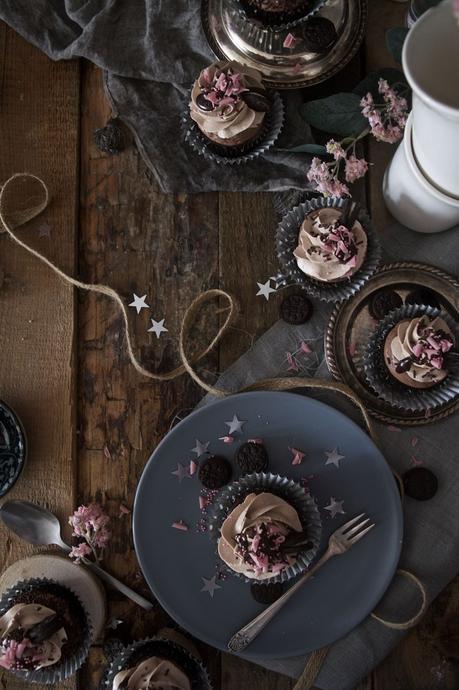 Cupcakes cheesecake de chocolate y oreo {El rey Pico de Tordo} #unagalletauncuento Cupcakes cheesecake de chocolate y oreo {El rey Pico de Tordo} #unagalletauncuento