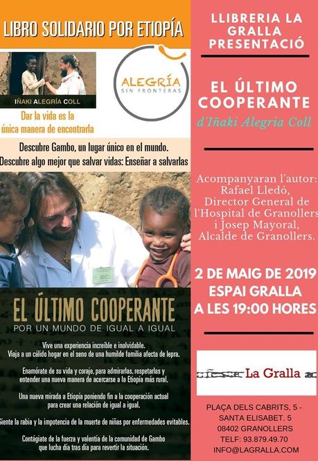 Presentación en Granollers 2 de Mayo Librería La Gralla: El último cooperante, por un mundo de igual a igual