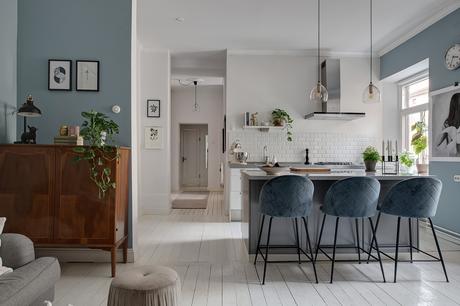 Una cocina colorida y Chic.