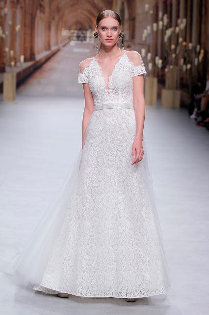 Inmaculada García se inspira en la arquitectura de las Catedrales para su colección de novias 2020 presentada en Valmont Barcelona Bridal Fashion Week