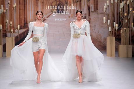 Inmaculada García se inspira en la arquitectura de las Catedrales para su colección de novias 2020 presentada en Valmont Barcelona Bridal Fashion Week