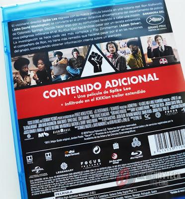 Infiltrado en el Kkklan, Análisis de la edición Bluray
