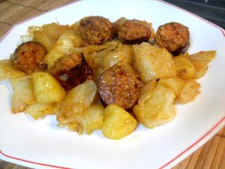 Col con patatas y chorizo