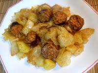 Col con patatas y chorizo