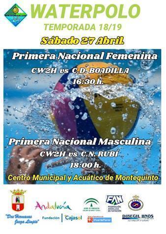 Programa doble en el Centro Acuático de Dos Hermanas para despedir la temporada en Primera Nacional