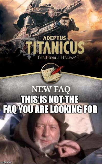 FAQ + errata para Adeptus Titanicus