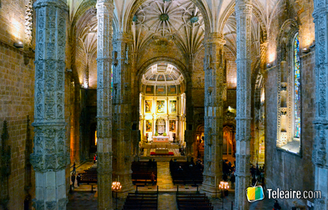Iglesia del Monasterio de los Jeronimos en Lisboa, Portugal