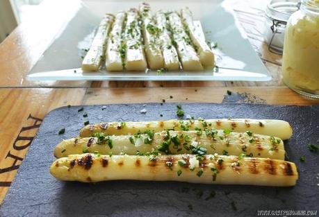 Espárragos blancos a la plancha Espárragos blancos a la plancha