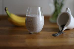 Batido con avena y chia