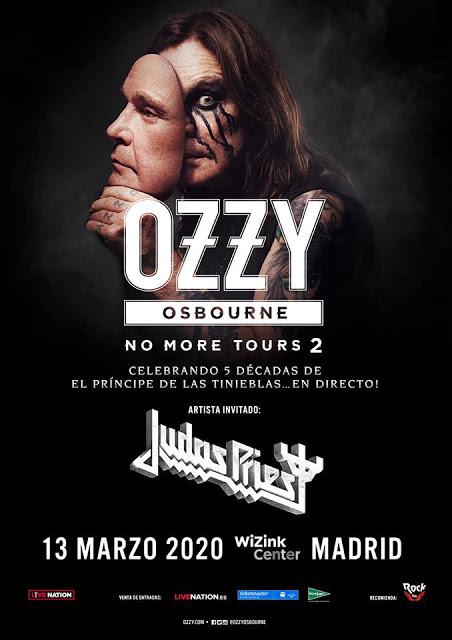 La gira de despedida de Ozzy Osbourne pasará por el WiZink Center de Madrid el 13 de marzo de 2020 con Judas Priest como invitados La gira de despedida de Ozzy Osbourne pasará por el WiZink Center de Madrid el 13 de marzo de 2020 con Judas Priest como invitados