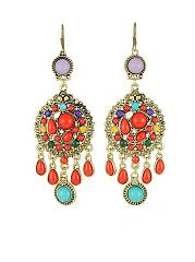 Metal Acrylic Boho Beach Earrings