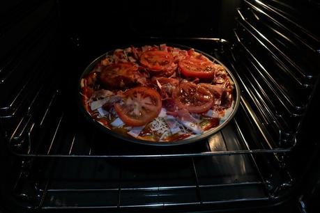 Pizza en el horno