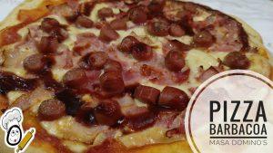 Pizza de barbacoa con masa Domino´s en Thermomix