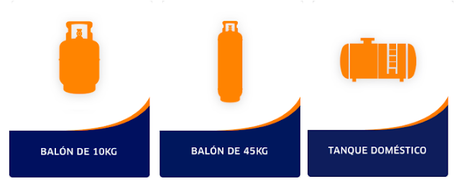 Variedad en la venta del gas Gas doméstico y comercial