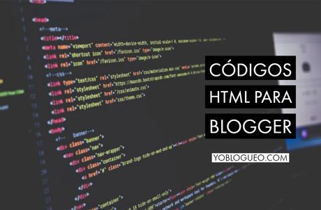 Códigos html para blogger