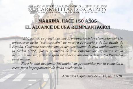 150 años de la restauración del Carmelo ocd: Congreso Internacional