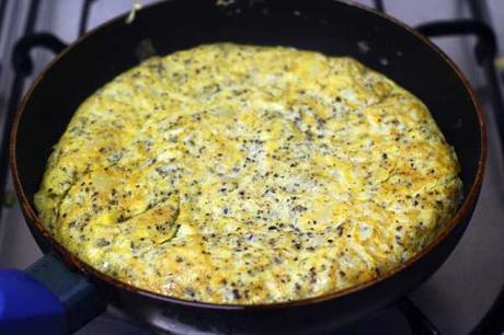 Tortilla trufada jugosa