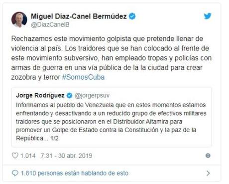 Intento de golpe de Estado militar en Venezuela bajo órdenes de Leopoldo López y Juan Guaidó