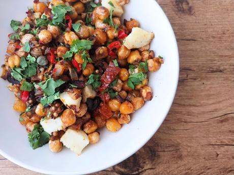 Garbanzos salteados [Versión #martesdetapersaludable]