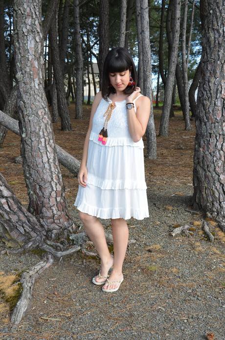 Vestido playero con borlas Vestido playero con borlas