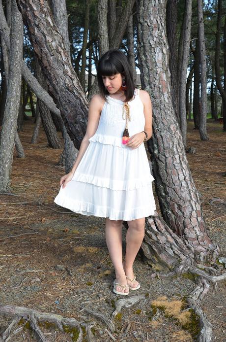 Vestido playero con borlas Vestido playero con borlas