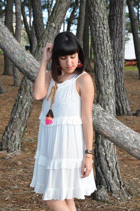 Vestido playero con borlas Vestido playero con borlas