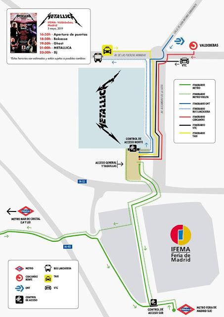 Metallica en Madrid: Horarios y toda la información sobre el concierto en IFEMA - Valdebebas Metallica en Madrid: Horarios y toda la información sobre el concierto en IFEMA - Valdebebas