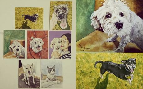 Artista potosina realiza pinturas de animales rescatados