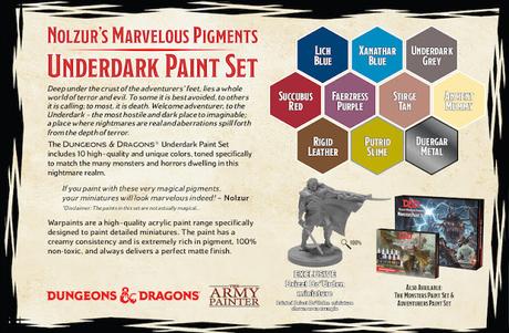 Underdark Paint set para D&D