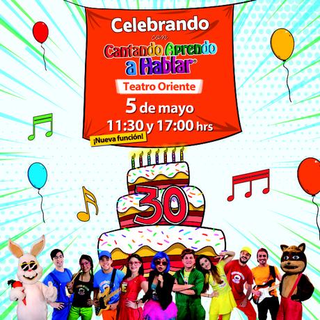Cantando Aprendo a Hablar suma nuevo show para el domingo 5 mayo