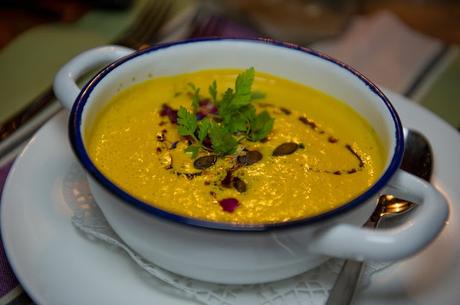 Crema de zanahorias con un toque exótico