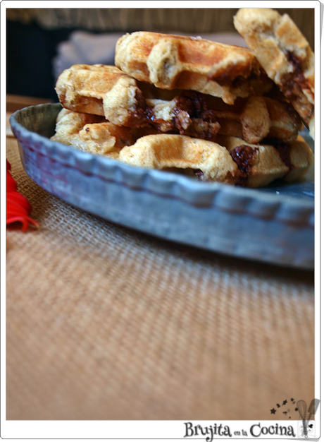 Gofres de Lieja rellenos