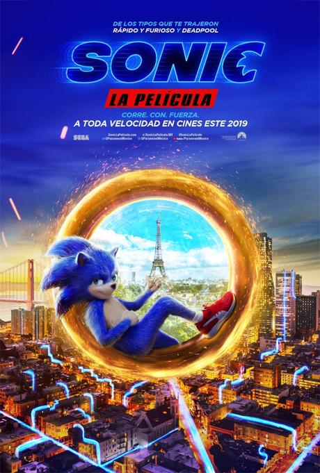 La película de Sonic lanza su primer adelanto y afiches